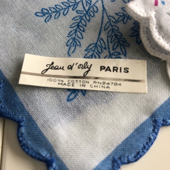 Vintage Handkerchief. Jean D’orly of France. - Picture 6 of 6
